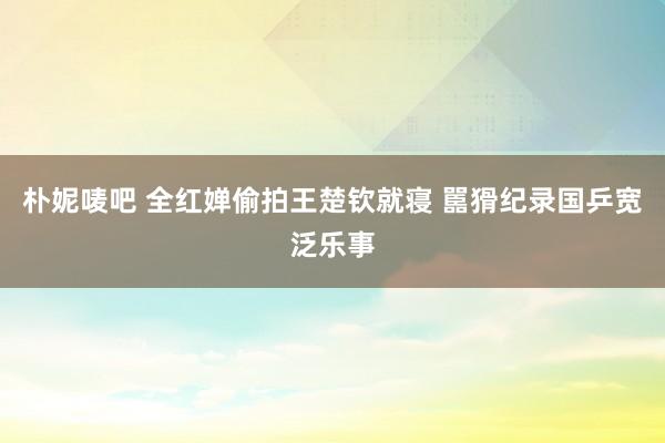 朴妮唛吧 全红婵偷拍王楚钦就寝 嚚猾纪录国乒宽泛乐事