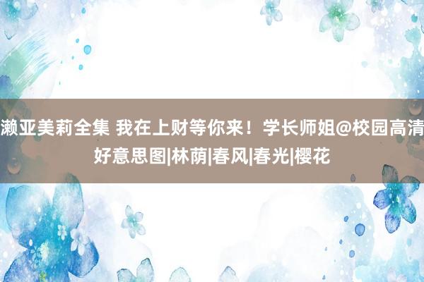 濑亚美莉全集 我在上财等你来！学长师姐@校园高清好意思图|林荫|春风|春光|樱花